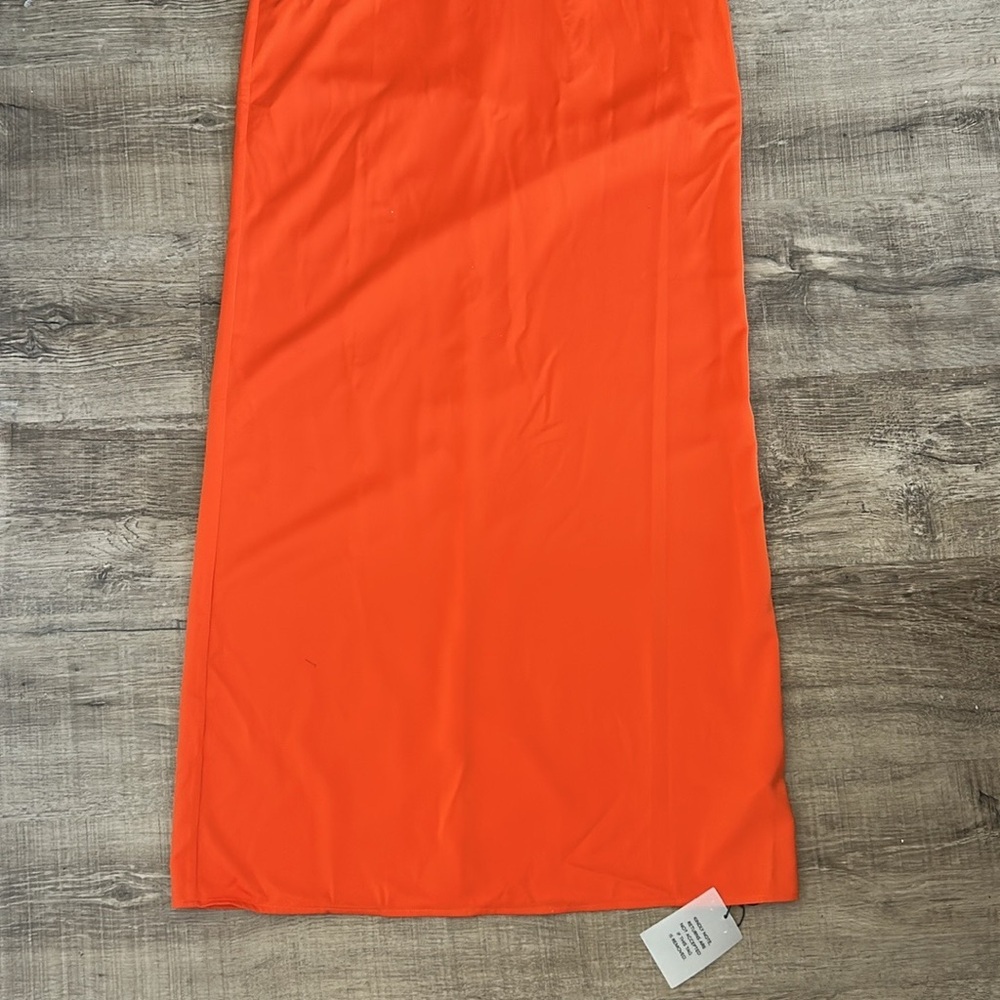 Lovers + Friends Orange Maxi Dress with Pink Bodice - Picture 6 of 9